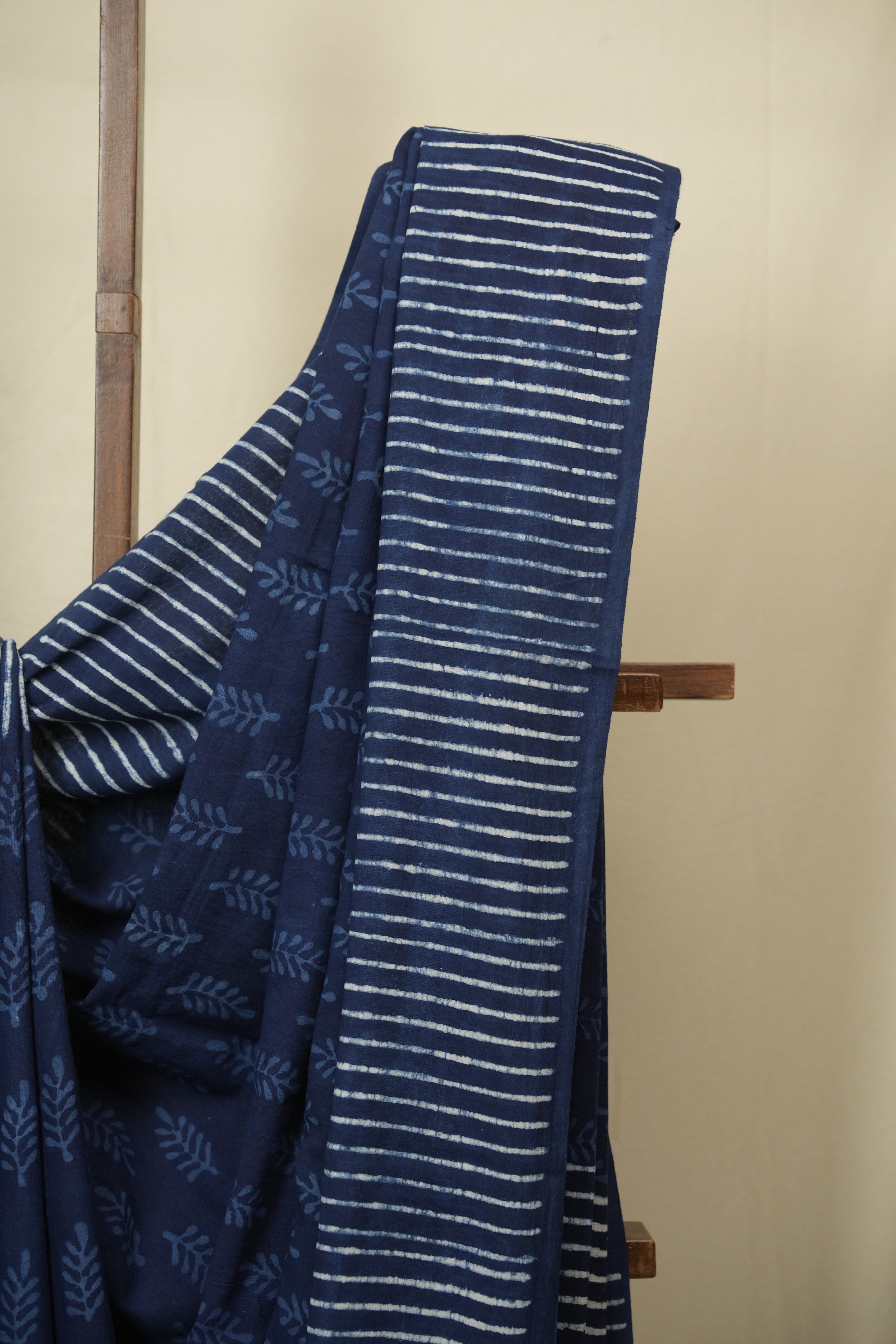 Navy Blue HBP Cotton Saree - SRNBCS3393