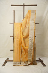 Silver Gold Chanderi Silk Saree - SRSGCSS508