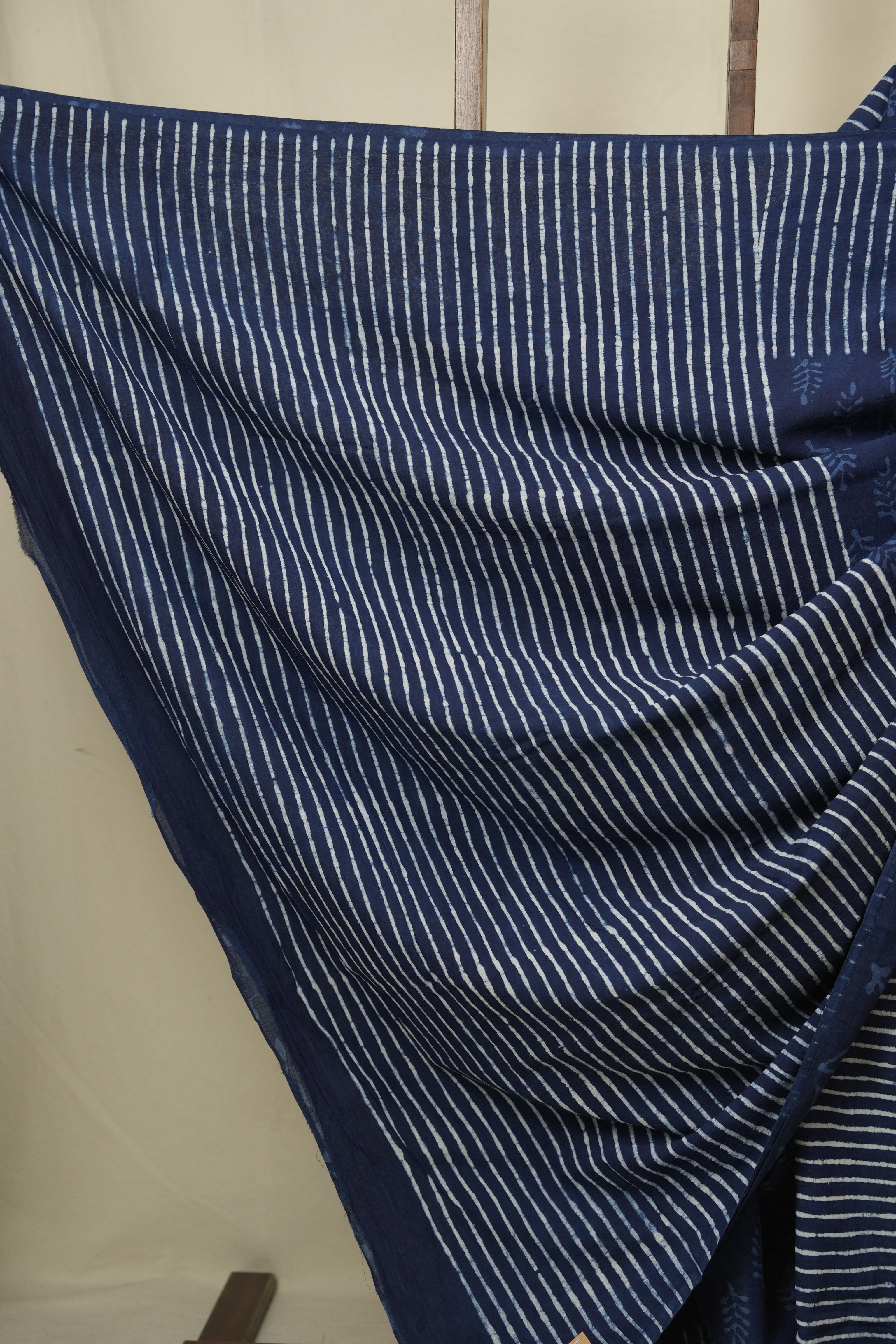 Navy Blue HBP Cotton Saree - SRNBCS3393