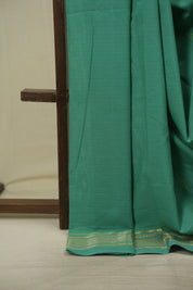 Sea Green Cotton Paithani Saree - SRSGCPS823