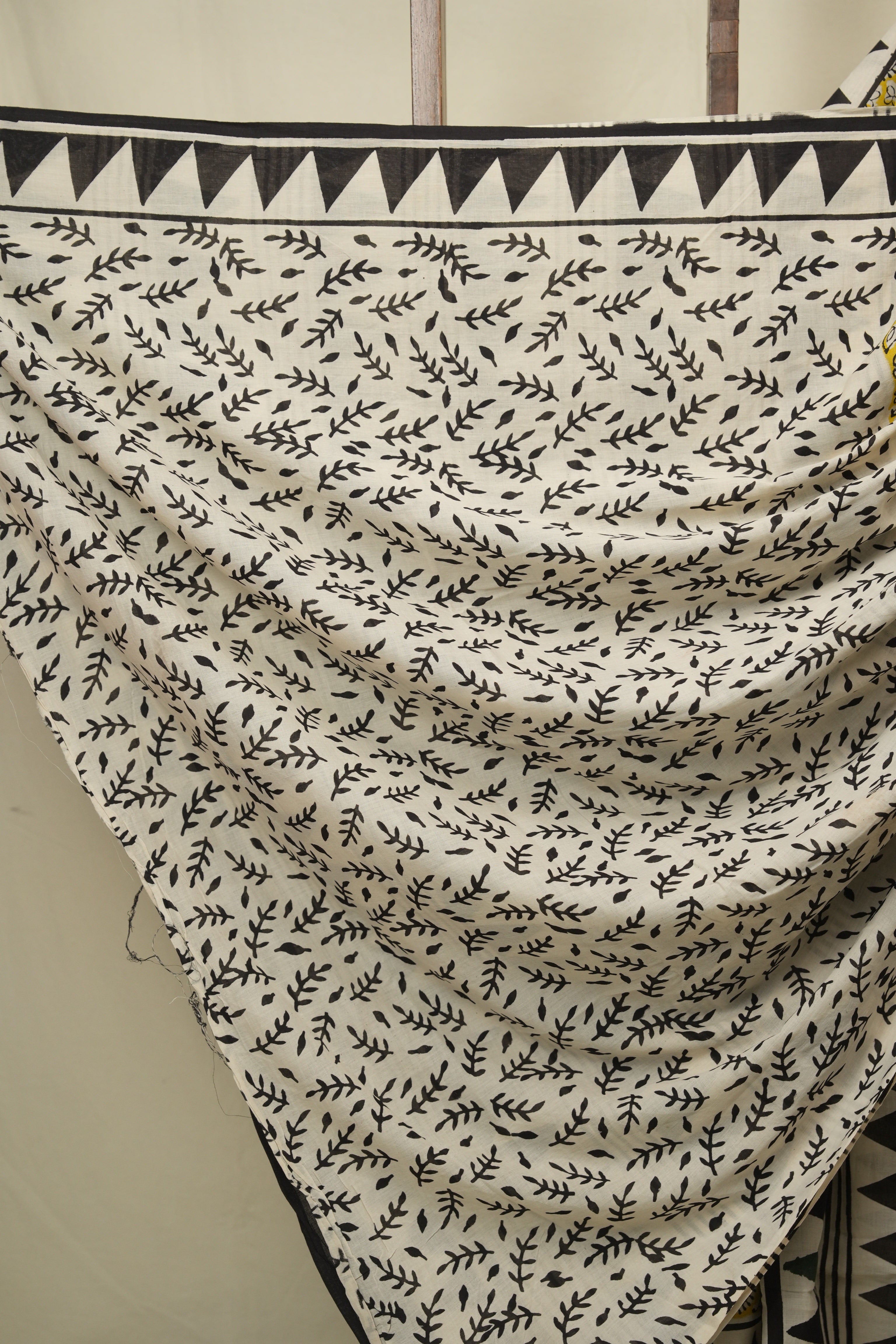 Lemon Yellow HBP Cotton Saree - SRLYCS3392