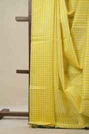 Lemon Yellow Maheshwari Saree - SRLYMS928