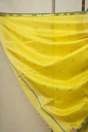 Lemon Yellow Maheshwari Saree - SRLYMS928