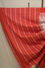 White Pochampalli Cotton Ikat Saree - SRWPCIS549