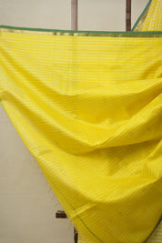Lemon Yellow Maheshwari Saree - SRLYMS928