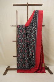 Multicolour Pochampalli Cotton Ikat Saree - SRMPCIS548