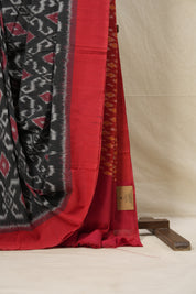 Multicolour Pochampalli Cotton Ikat Saree - SRMPCIS548