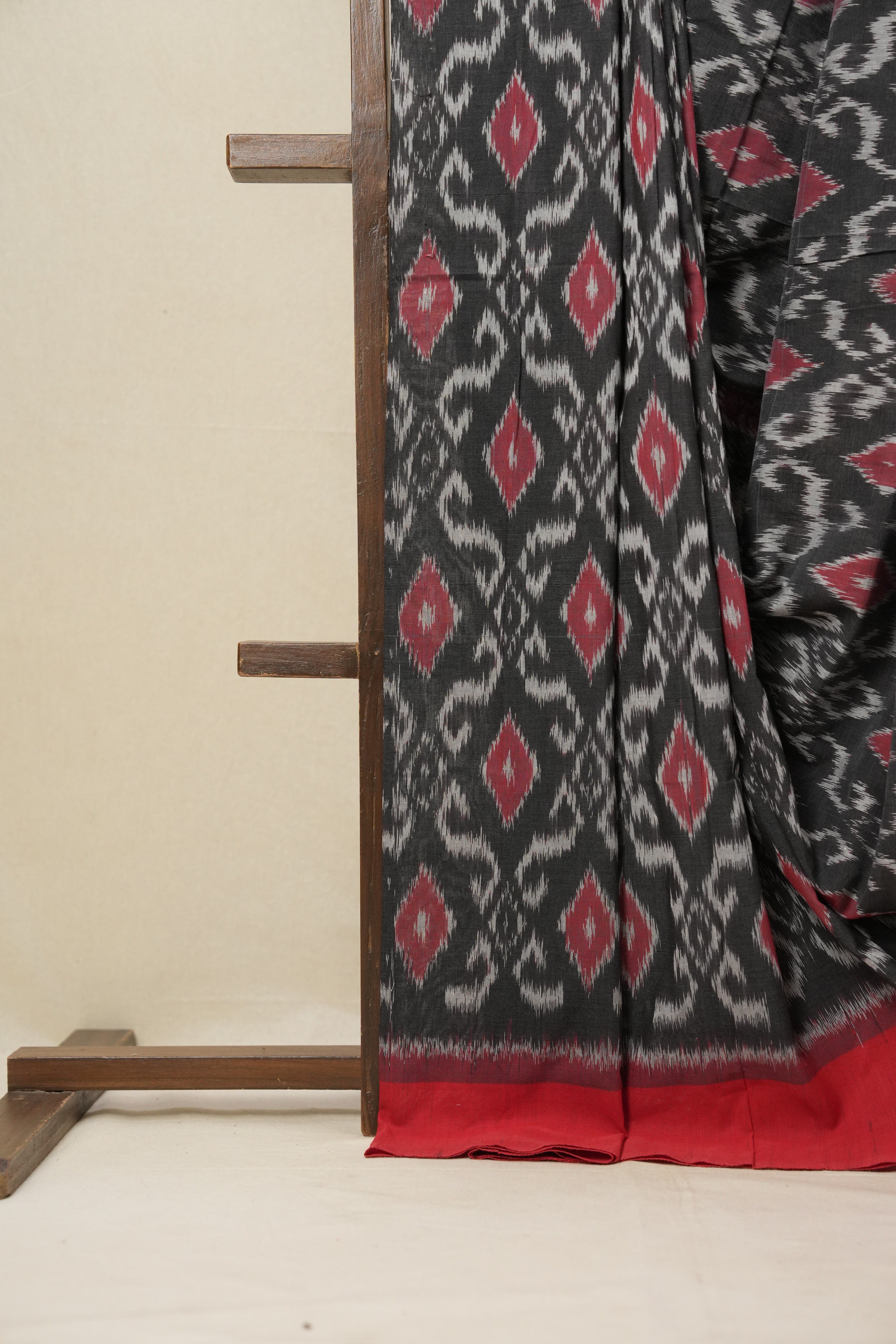 Multicolour Pochampalli Cotton Ikat Saree - SRMPCIS548