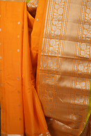 Orange Gadwal Cotton Silk Saree - SROGCSS209