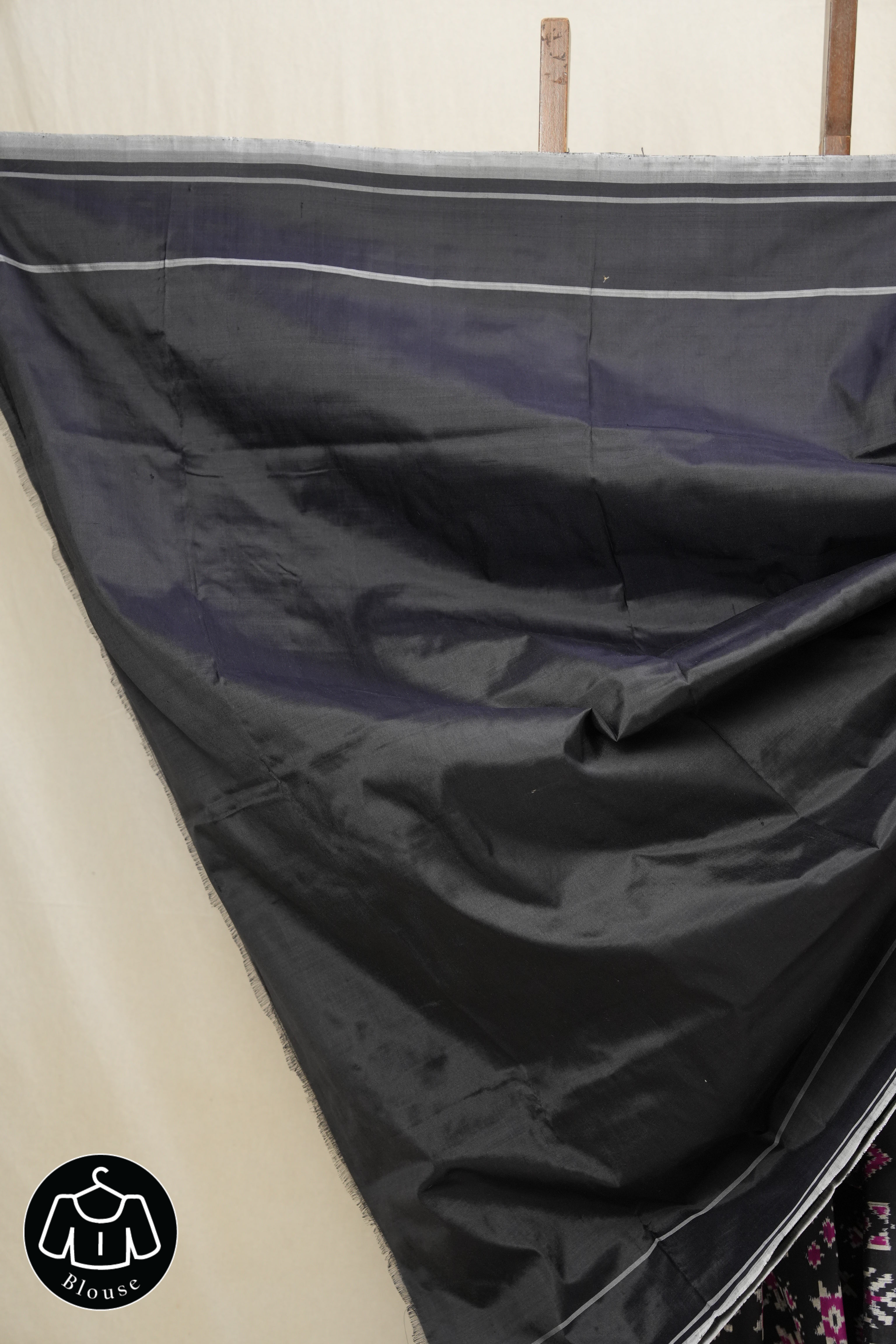 Black Pochampalli Silk Ikat Saree - SRBPSIS166