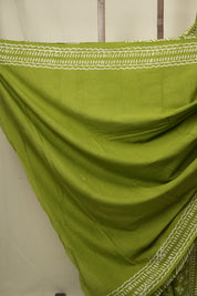 Green HBP Cotton Saree - SRGCS3389