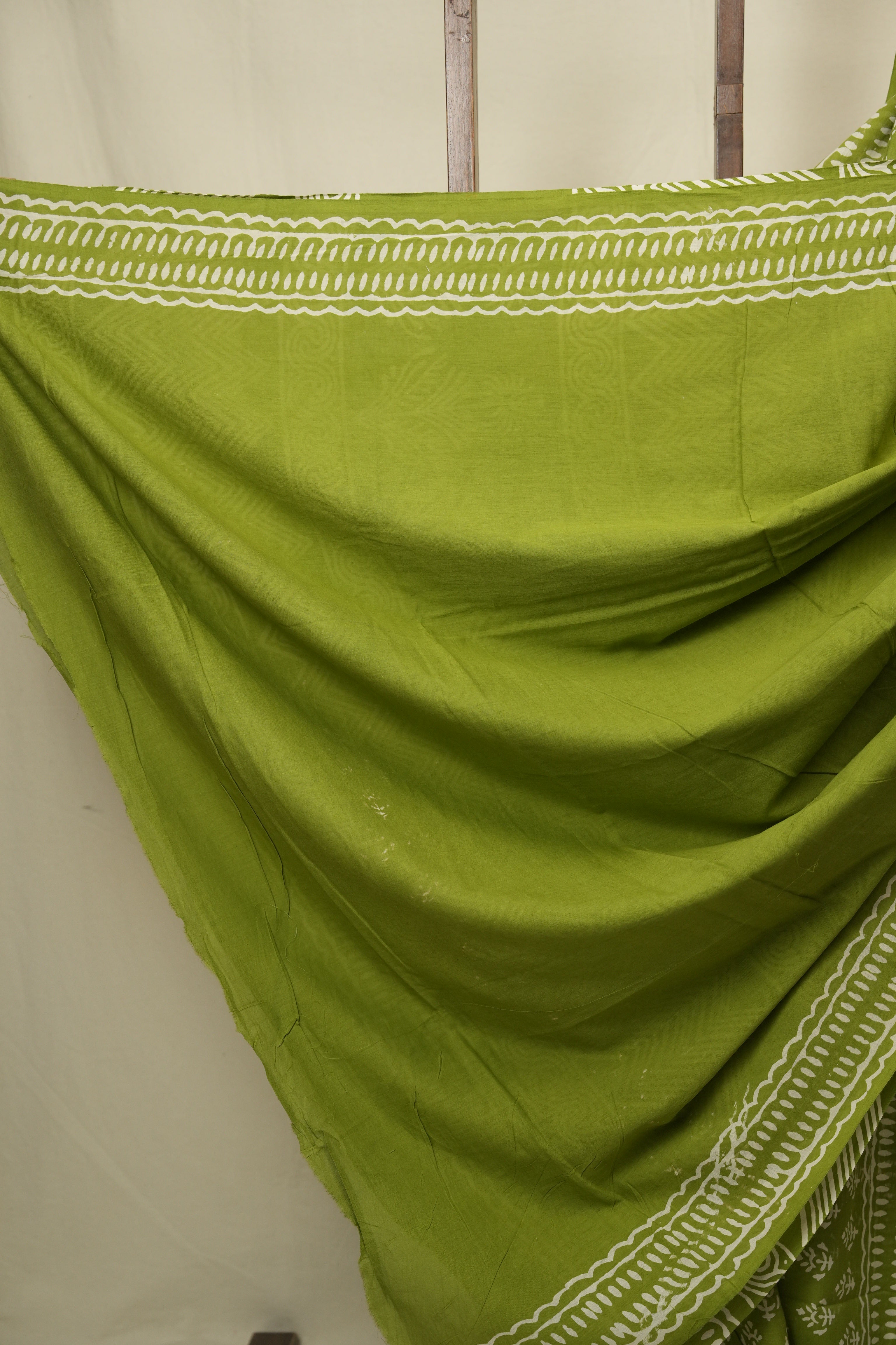 Green HBP Cotton Saree - SRGCS3389