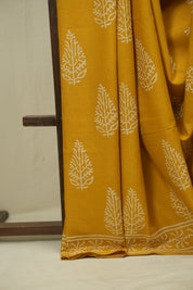 Yellow HBP Cotton Saree - SRYCS3394