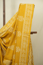 Yellow HBP Cotton Saree - SRYCS3394