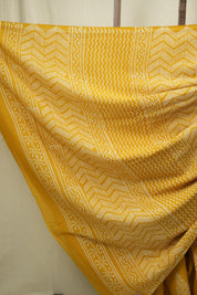 Yellow HBP Cotton Saree - SRYCS3394