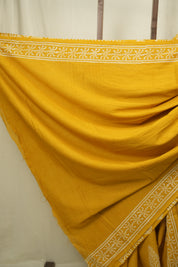 Yellow HBP Cotton Saree - SRYCS3394