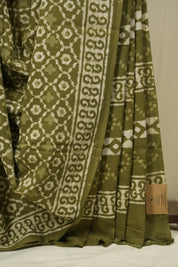 Mehendi HBP Cotton Saree - SRMCS3395