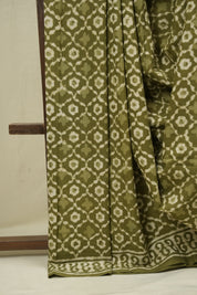 Mehendi HBP Cotton Saree - SRMCS3395