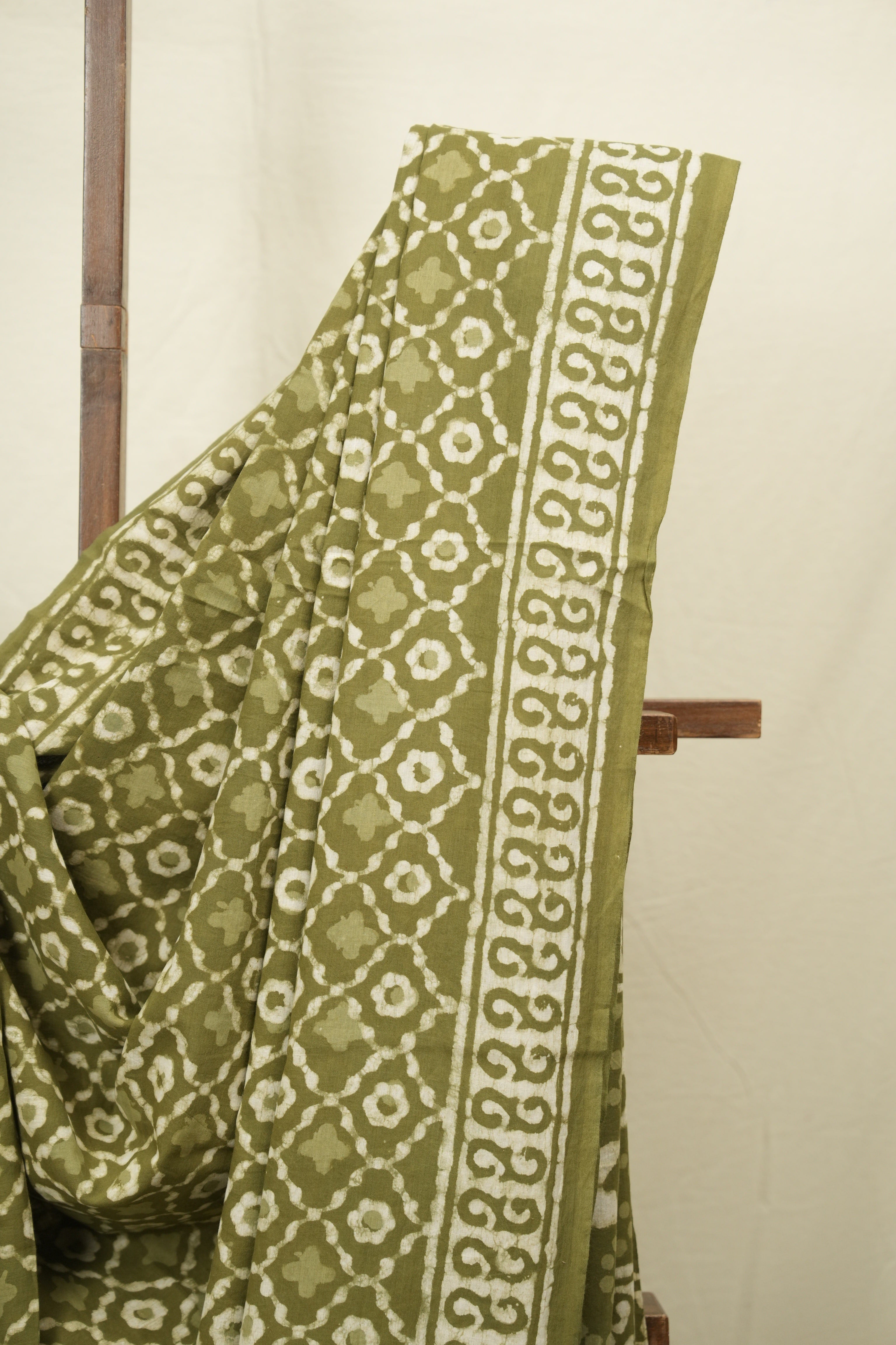 Mehendi HBP Cotton Saree - SRMCS3395
