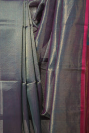 Two Tone Peacock Green Maheshwari Saree - SRTTPGMS934