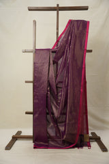 Purple Maheshwari Saree - SRPMS935