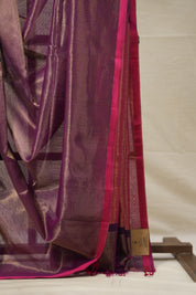 Purple Maheshwari Saree - SRPMS935