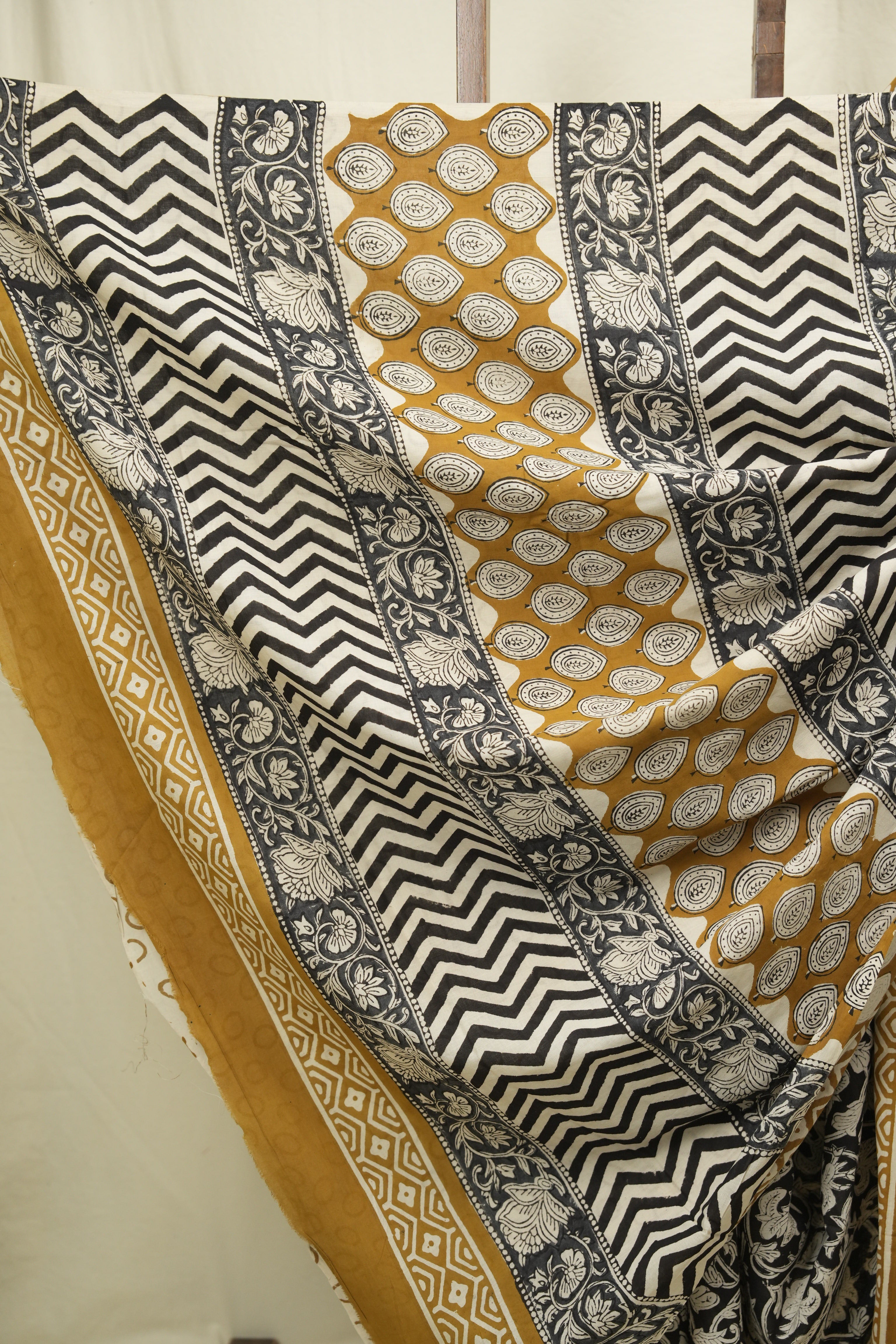 Black HBP Cotton Saree - SRBCS3396