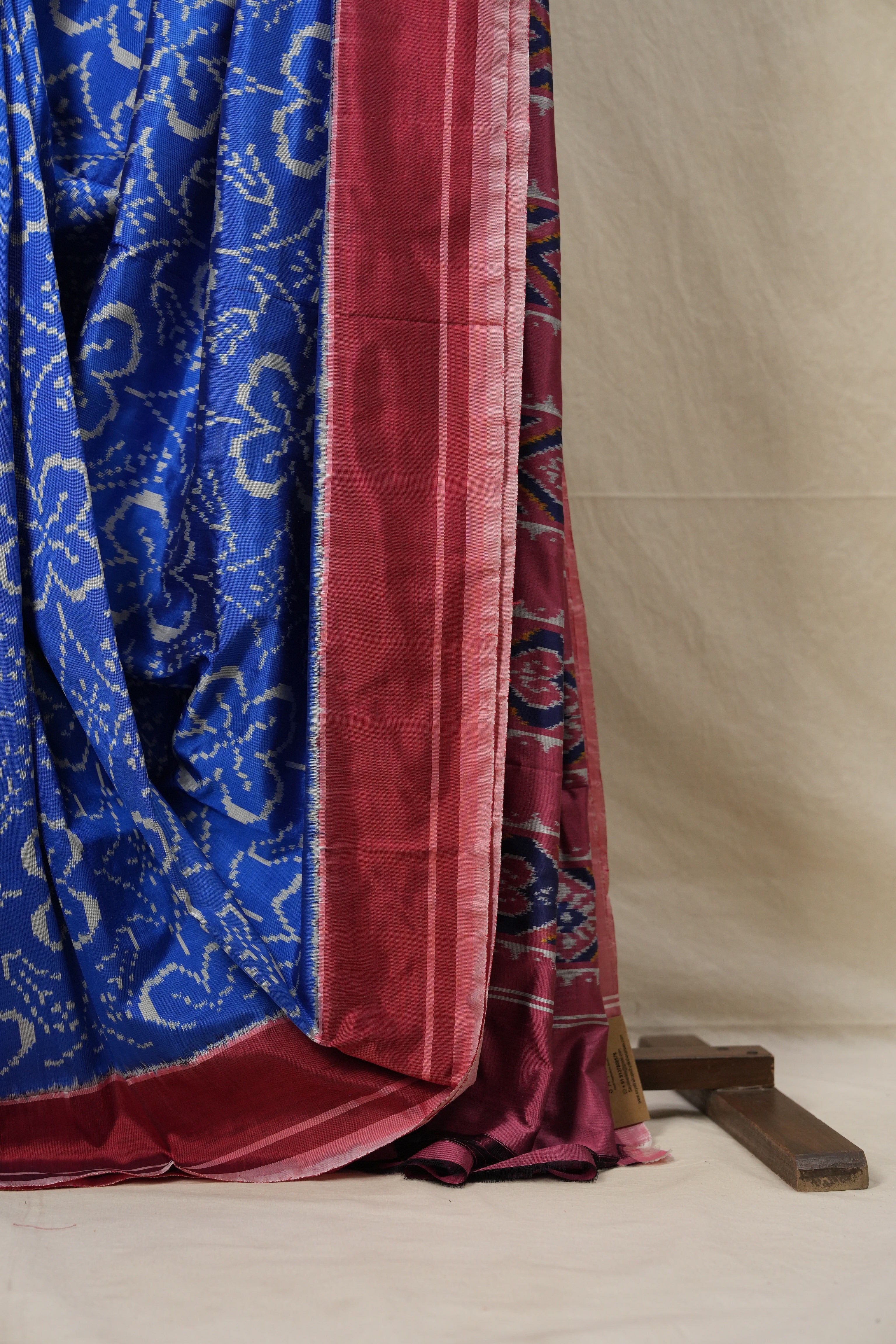 Blue Pochampalli Silk Ikat Saree - SRBPSIS171