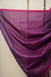 Purple Maheshwari Saree - SRPMS935