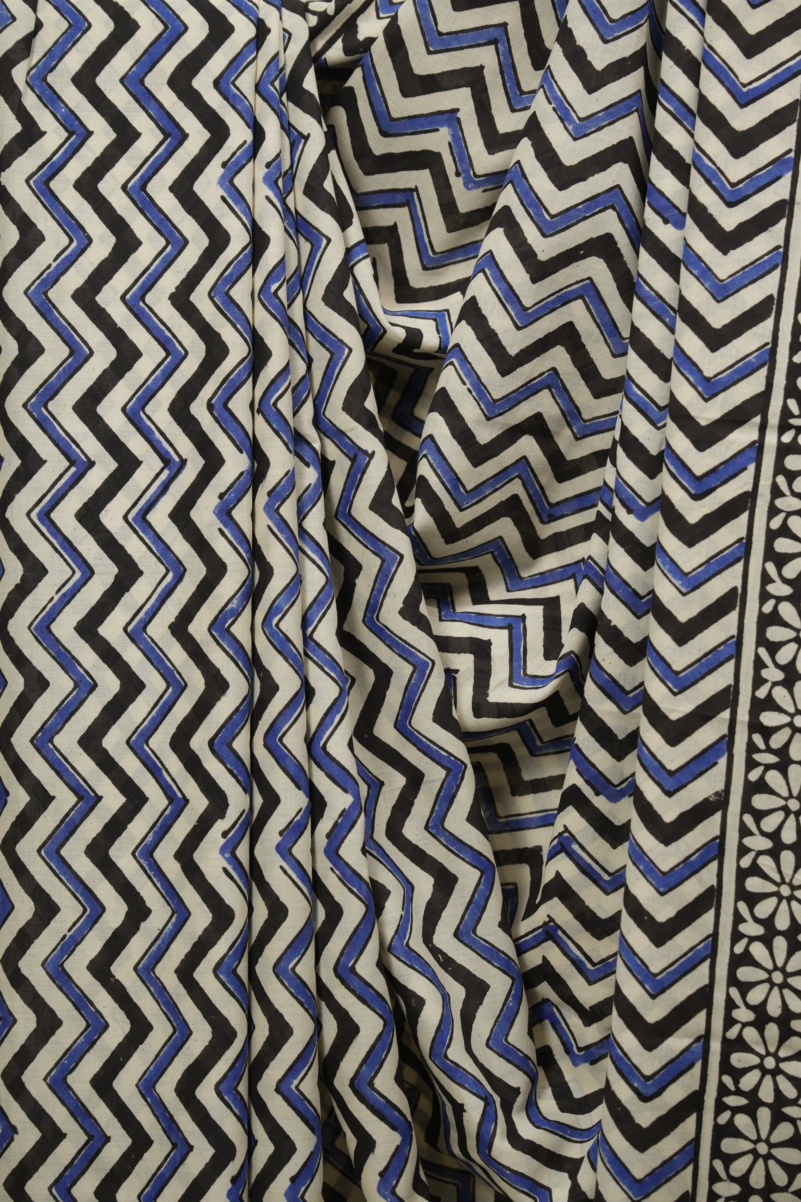 White HBP Cotton Saree - SRWCS3397
