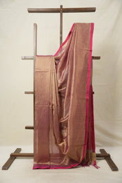 Greyish Pink Maheshwari Saree - SRGPMS936