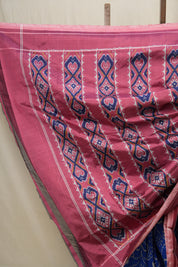 Blue Pochampalli Silk Ikat Saree - SRBPSIS171