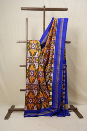 Multicolor Pochampalli Silk Ikat Saree - SRMPSIS170