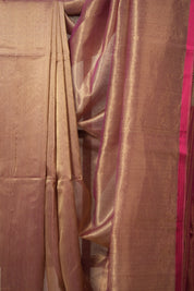 Greyish Pink Maheshwari Saree - SRGPMS936