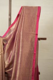 Greyish Pink Maheshwari Saree - SRGPMS936