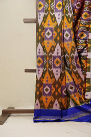 Multicolor Pochampalli Silk Ikat Saree - SRMPSIS170