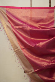 Greyish Pink Maheshwari Saree - SRGPMS936