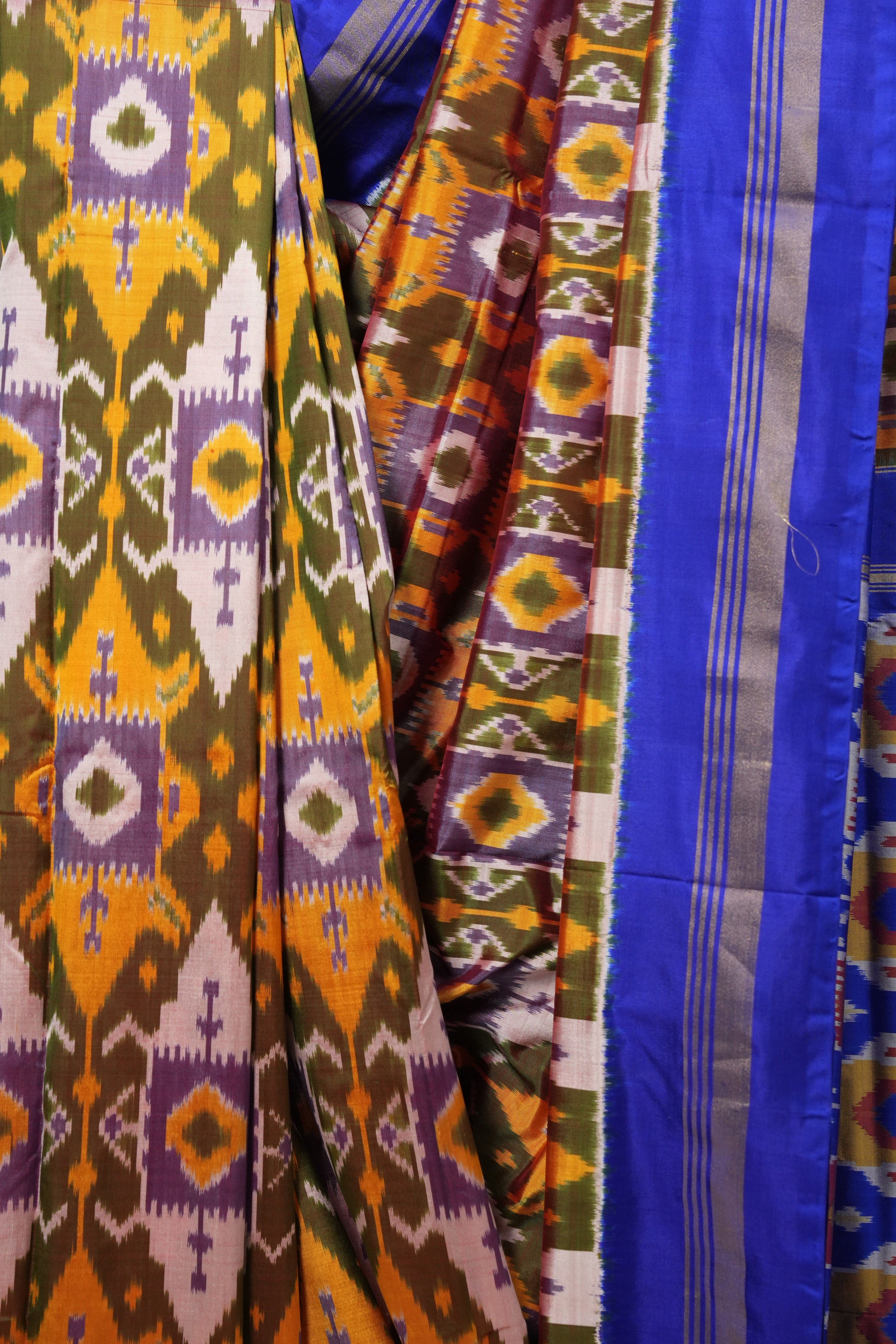 Multicolor Pochampalli Silk Ikat Saree - SRMPSIS170