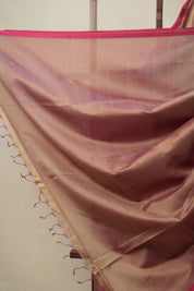 Greyish Pink Maheshwari Saree - SRGPMS936