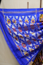 Multicolor Pochampalli Silk Ikat Saree - SRMPSIS170