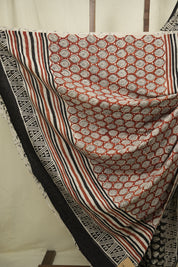 Black HBP Cotton Saree - SRBCS3388