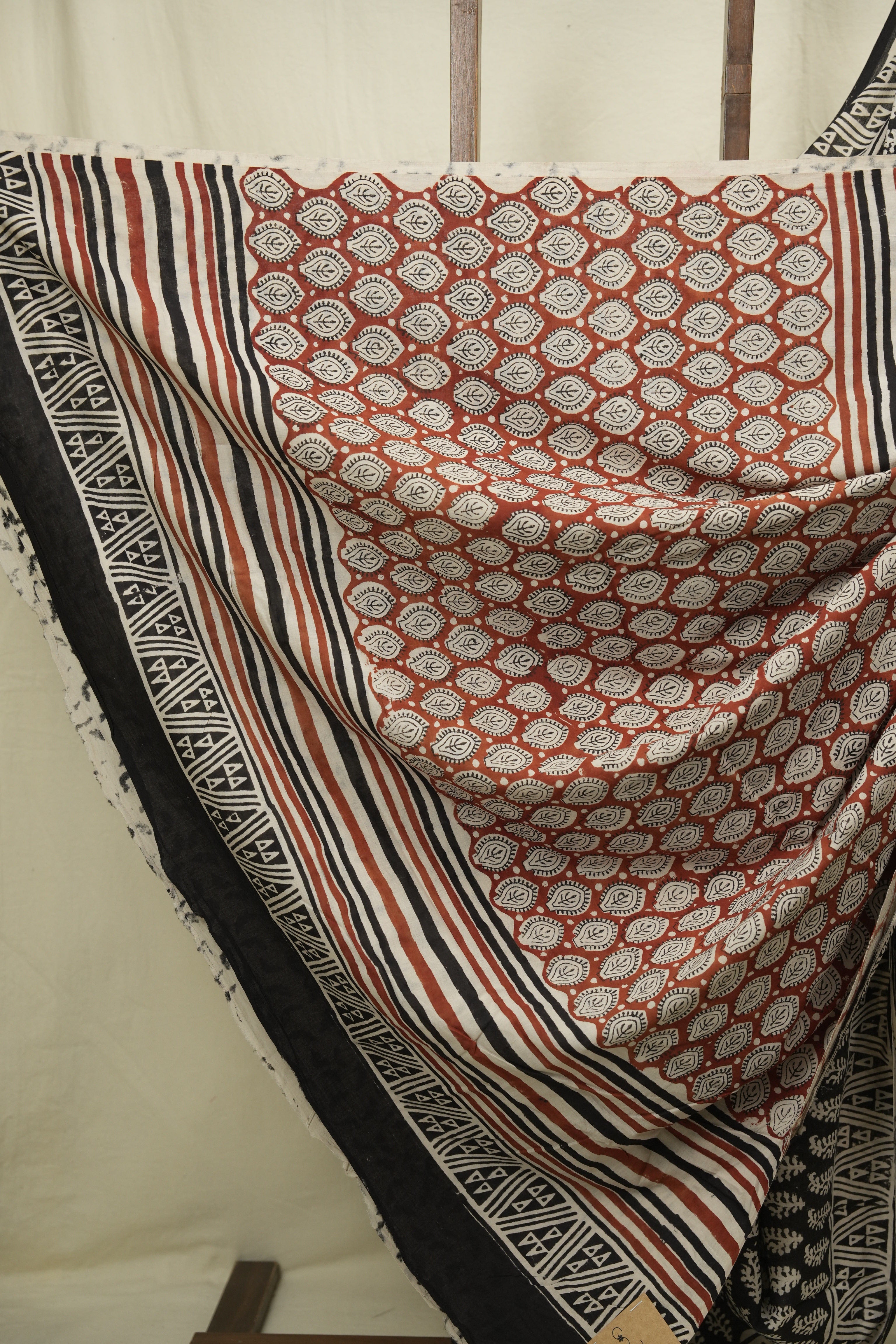 Black HBP Cotton Saree - SRBCS3388