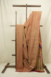 Dual Tone Red Cotton Paithani Saree - SRDTRCPS771
