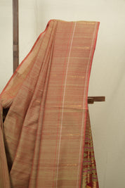 Dual Tone Red Cotton Paithani Saree - SRDTRCPS771