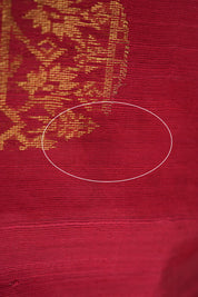 Red Raw Silk Saree - SRRRSS732-PI