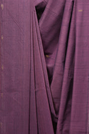Plum Cotton Paithani Saree - SRPCPS774