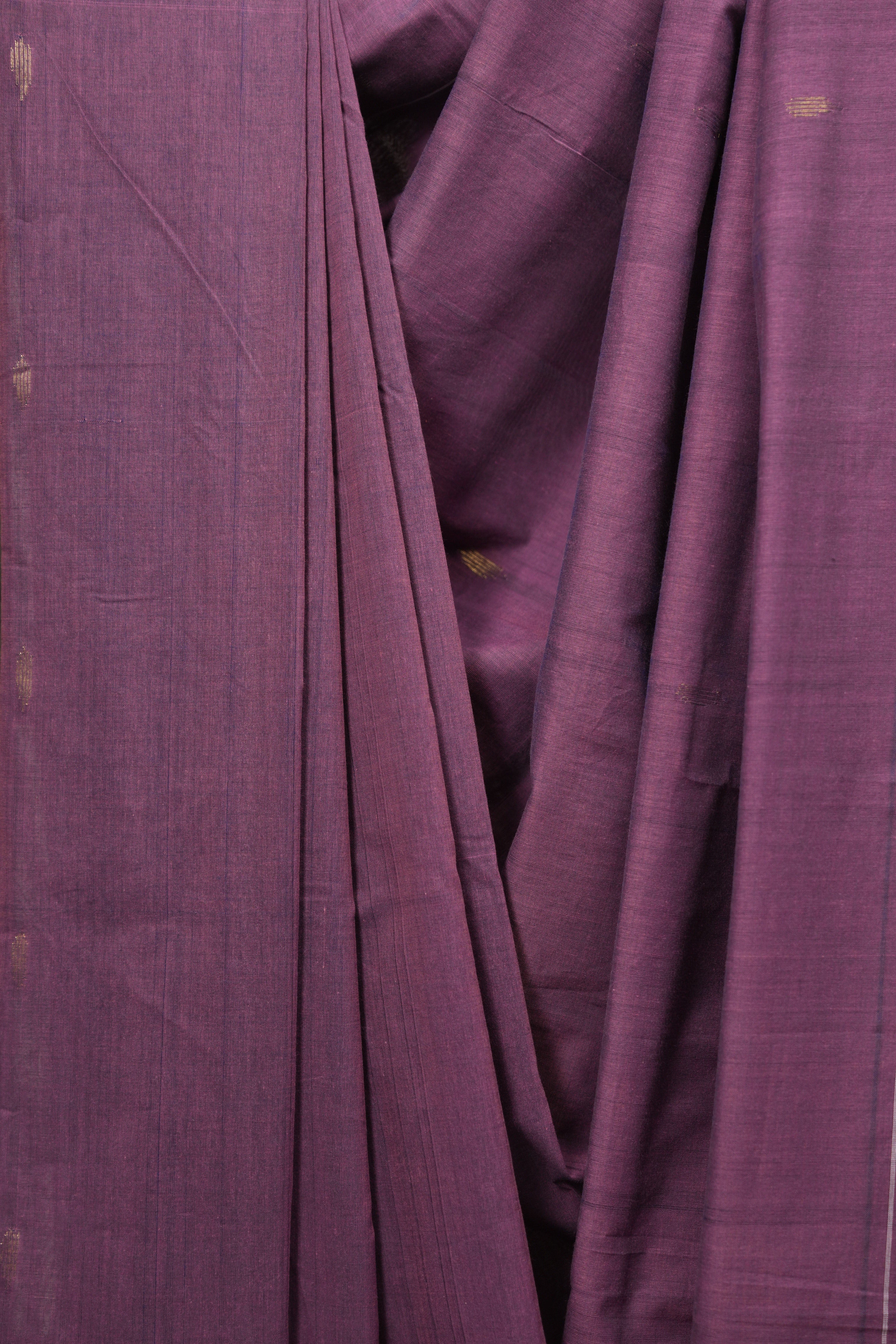 Plum Cotton Paithani Saree - SRPCPS774