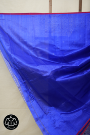Blue Handborder Chandri Silk Saree -SRNHCSS441