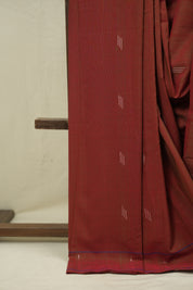 Dual Tone Red Cotton Paithani Saree - SRDTRCPS773
