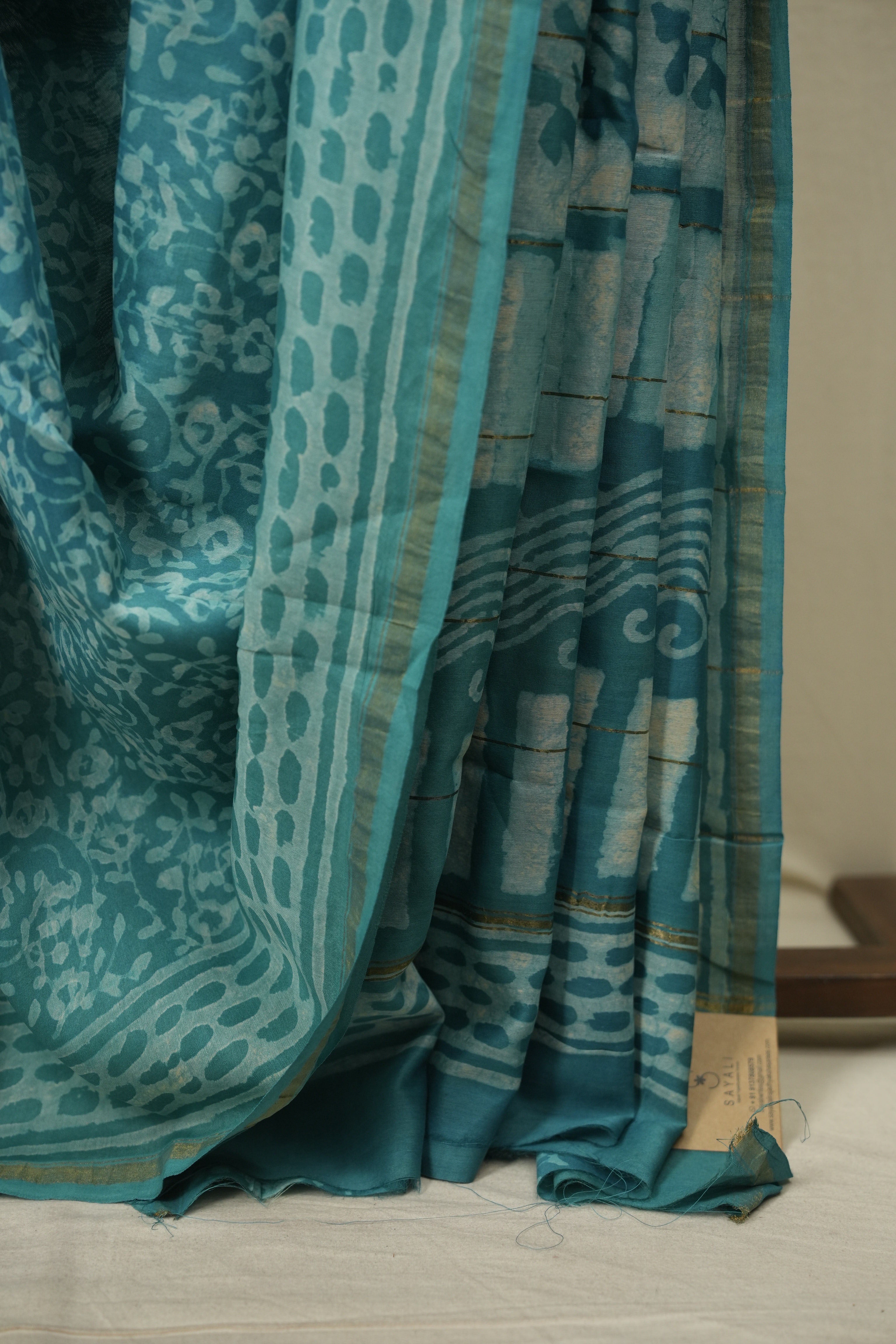 Rama Green HBP Cotton Silk Saree With Chanderi Border - SRRGCSS1792